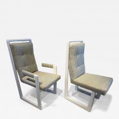 Vladimir Kagan Set of 10 American Modern White Lacquer Nobadeer Chairs Vladimir Kagan 1960 - 4703775