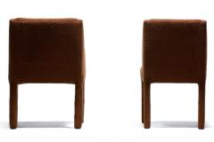 Vladimir Kagan Set of 8 Vladimir Kagan Dining Chairs for Directional in Mocha Brown Boucl  - 4507893