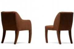 Vladimir Kagan Set of 8 Vladimir Kagan Dining Chairs for Directional in Mocha Brown Boucl  - 4507894