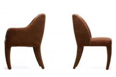 Vladimir Kagan Set of 8 Vladimir Kagan Dining Chairs for Directional in Mocha Brown Boucl  - 4507898