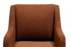 Vladimir Kagan Set of 8 Vladimir Kagan Dining Chairs for Directional in Mocha Brown Boucl  - 4507901