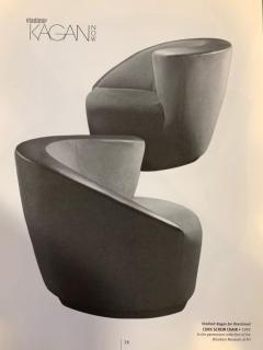 Vladimir Kagan Set of Cork Screw Swivel Chairs by Vladimir Kagan - 2242653