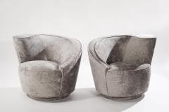 Vladimir Kagan Set of Cork Screw Swivel Chairs by Vladimir Kagan - 2242654
