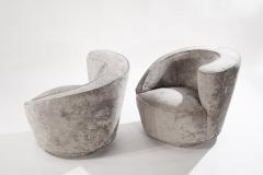 Vladimir Kagan Set of Cork Screw Swivel Chairs by Vladimir Kagan - 2242655