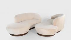 Vladimir Kagan Set of Opposing Serpentine Sofas in Mohair by Vladimir Kagan - 1342278