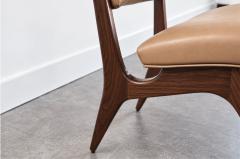 Vladimir Kagan Set of Six Vladimir Kagan Sculpted Sling Dining Chairs Model VK 101 - 4786741