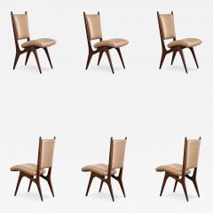 Vladimir Kagan Set of Six Vladimir Kagan Sculpted Sling Dining Chairs Model VK 101 - 4789894