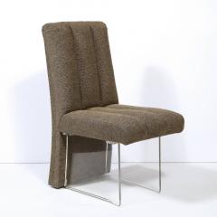 Vladimir Kagan Signed Vladimir Kagan Channeled Clos Chair in Holly Hunt Fabric - 4265687