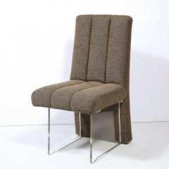 Vladimir Kagan Signed Vladimir Kagan Channeled Clos Chair in Holly Hunt Fabric - 4265689