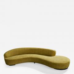 Vladimir Kagan Sofa with Fabric and Wood USA 1990s - 4796997