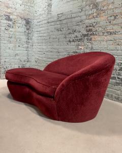Vladimir Kagan Style Curved Sofa Chaise Lounge 1960 - 3514115