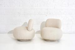 Vladimir Kagan Swivel Pouf Lounge Chairs 1970 - 1797680