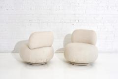 Vladimir Kagan Swivel Pouf Lounge Chairs 1970 - 1797681