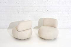 Vladimir Kagan Swivel Pouf Lounge Chairs 1970 - 1797682