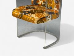 Vladimir Kagan Vladimir Kagan American Modern Lucite Fabric Armchairs USA 1970s - 4321609