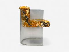 Vladimir Kagan Vladimir Kagan American Modern Lucite Fabric Armchairs USA 1970s - 4321611