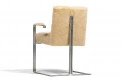 Vladimir Kagan Vladimir Kagan Arm Chairs in New Butter Cream Ivory Shearling - 4349589