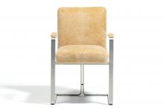Vladimir Kagan Vladimir Kagan Arm Chairs in New Butter Cream Ivory Shearling - 4349592