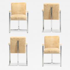 Vladimir Kagan Vladimir Kagan Arm Chairs in New Butter Cream Ivory Shearling - 4351543