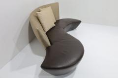 Vladimir Kagan Vladimir Kagan Bilboa Sofa in Silk and Leather - 3458125