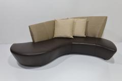 Vladimir Kagan Vladimir Kagan Bilboa Sofa in Silk and Leather - 3458128