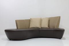 Vladimir Kagan Vladimir Kagan Bilboa Sofa in Silk and Leather - 3458131