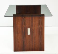 Vladimir Kagan Vladimir Kagan Brazilian Rosewood And Aluminum Desk Dining Table - 3881820