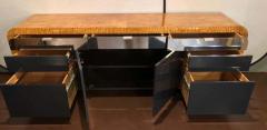 Vladimir Kagan Vladimir Kagan Burl Wood and Lacquered Sideboard or Console with File Cabinets - 1291380
