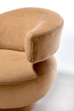 Vladimir Kagan Vladimir Kagan Caterpillar Chairs Newly Upholstered in Camel Color Mohair - 3464901