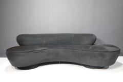 Vladimir Kagan Vladimir Kagan Cloud Serpentine Sofa by Directional in Black Microfiber - 2513154