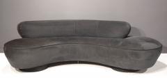 Vladimir Kagan Vladimir Kagan Cloud Serpentine Sofa by Directional in Black Microfiber - 2513157