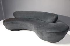 Vladimir Kagan Vladimir Kagan Cloud Serpentine Sofa by Directional in Black Microfiber - 2513158