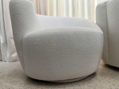 Vladimir Kagan Vladimir Kagan Corkscrew Swivel Chairs for Directional in Boucl PAIR - 4619814