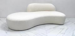 Vladimir Kagan Vladimir Kagan Curved Zoe Sofa in White Boucle for American Leather Signed - 3176122
