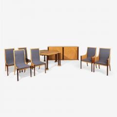 Vladimir Kagan Vladimir Kagan Dining Room Set Table Chairs Sideboard Labeled Copeland - 3309495