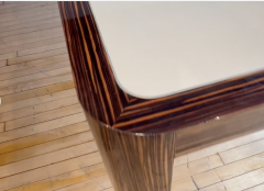 Vladimir Kagan Vladimir Kagan Dining Room Table Zebrawood 1970s - 4825065