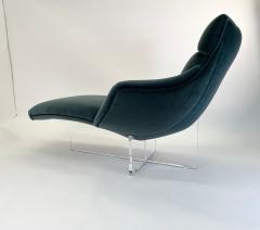 Vladimir Kagan Vladimir Kagan Erica Chaise Lounge Chair in New Holly Hunt Mohair Circa 1960s - 3536710