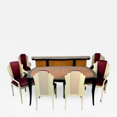 Vladimir Kagan Vladimir Kagan Eva Dining Set Sideboard Table Six Chairs Labeled Provenance - 3310198