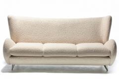 Vladimir Kagan Vladimir Kagan Fiftyish Sofa in Super Soft Ivory White Boucl  - 2629938