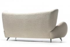 Vladimir Kagan Vladimir Kagan Fiftyish Sofa in Super Soft Ivory White Boucl  - 2629949