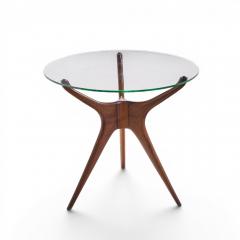 Vladimir Kagan Vladimir Kagan For Dreyfuss Walnut Tri Symmetric Sculptural Side Tables Pair - 4574534