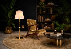 Vladimir Kagan Vladimir Kagan Lounge Chair in Brazilian Rosewood Velvet Brazil - 4594369