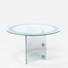 Vladimir Kagan Vladimir Kagan Lucite Glass Dining or Center Table c 1970s - 2407886