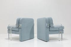 Vladimir Kagan Vladimir Kagan Lucite Leg Lounge Chairs in Holly Hunt Great Plains Alpaca - 3474786