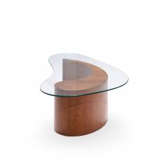 Vladimir Kagan Vladimir Kagan Mid Century Apostrophe Comma Walnut and Glass Coffee Table - 4500928