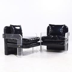 Vladimir Kagan Vladimir Kagan Mid Century Lucite Lounge Chairs Pair - 4152616
