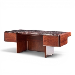 Vladimir Kagan Vladimir Kagan Mid Century Marble Top Executive Desk - 4704736