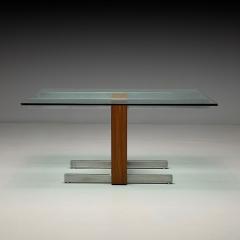 Vladimir Kagan Vladimir Kagan Mid Century Modern Dining Table Zebrawood Glass USA 1967 - 3937530