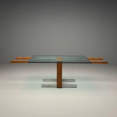 Vladimir Kagan Vladimir Kagan Mid Century Modern Dining Table Zebrawood Glass USA 1967 - 3937531