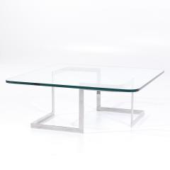 Vladimir Kagan Vladimir Kagan Mid Century Steel and Glass Infinity Coffee Table - 3836600